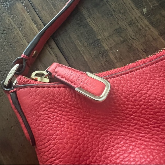 Coach Pebbled Leather Rosy Peach Small Hobo Purse Handbag - Picture 11 of 11